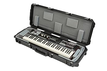 【希少】SKB 4214W 61鍵用キーボードケース Amazon.com: SKB ATA 61-Note Keyboard Case with Wheels, TSA